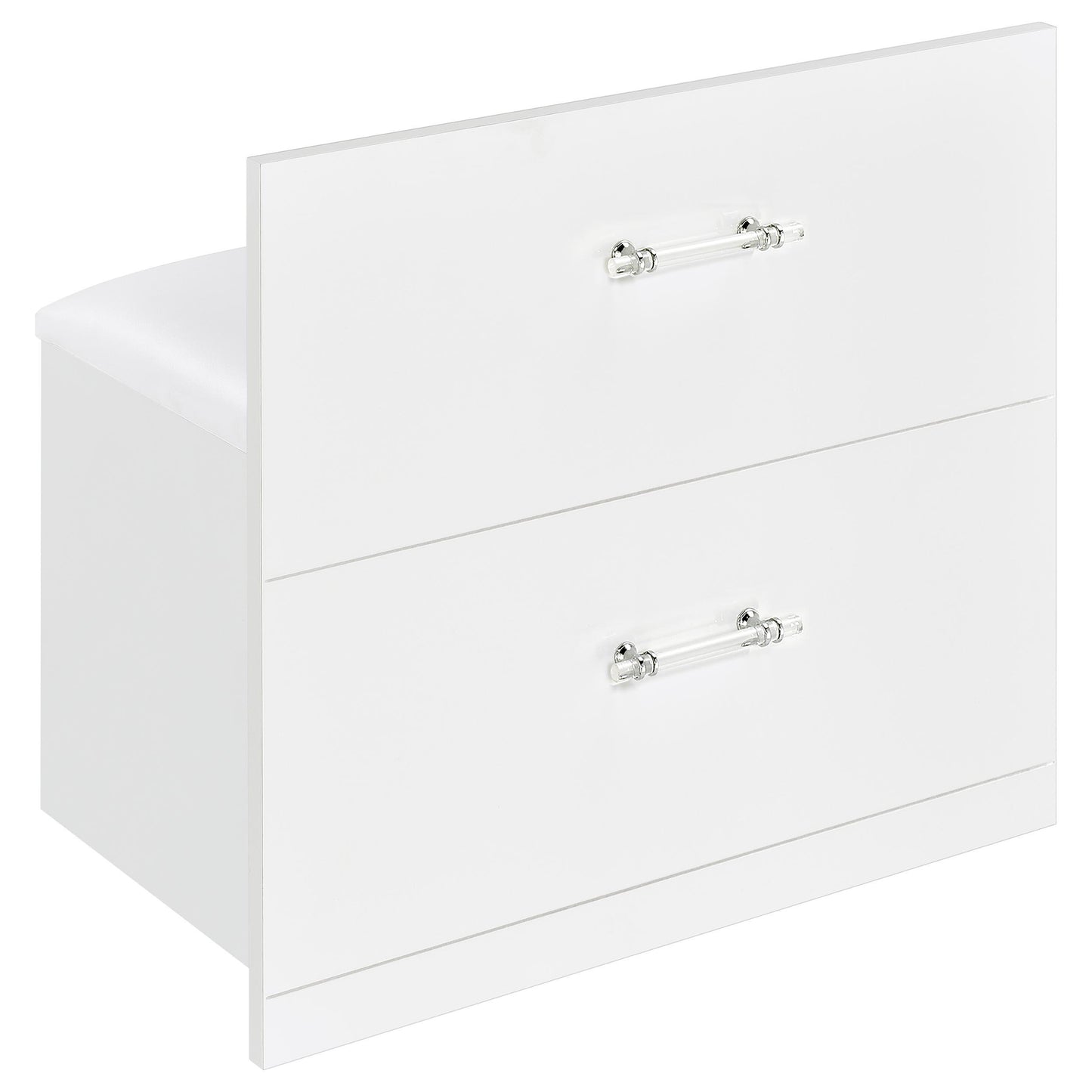 Coaster Furniture Flora 930218 2-drawer Vanity Set with LED Mirror - White High Gloss IMAGE 16