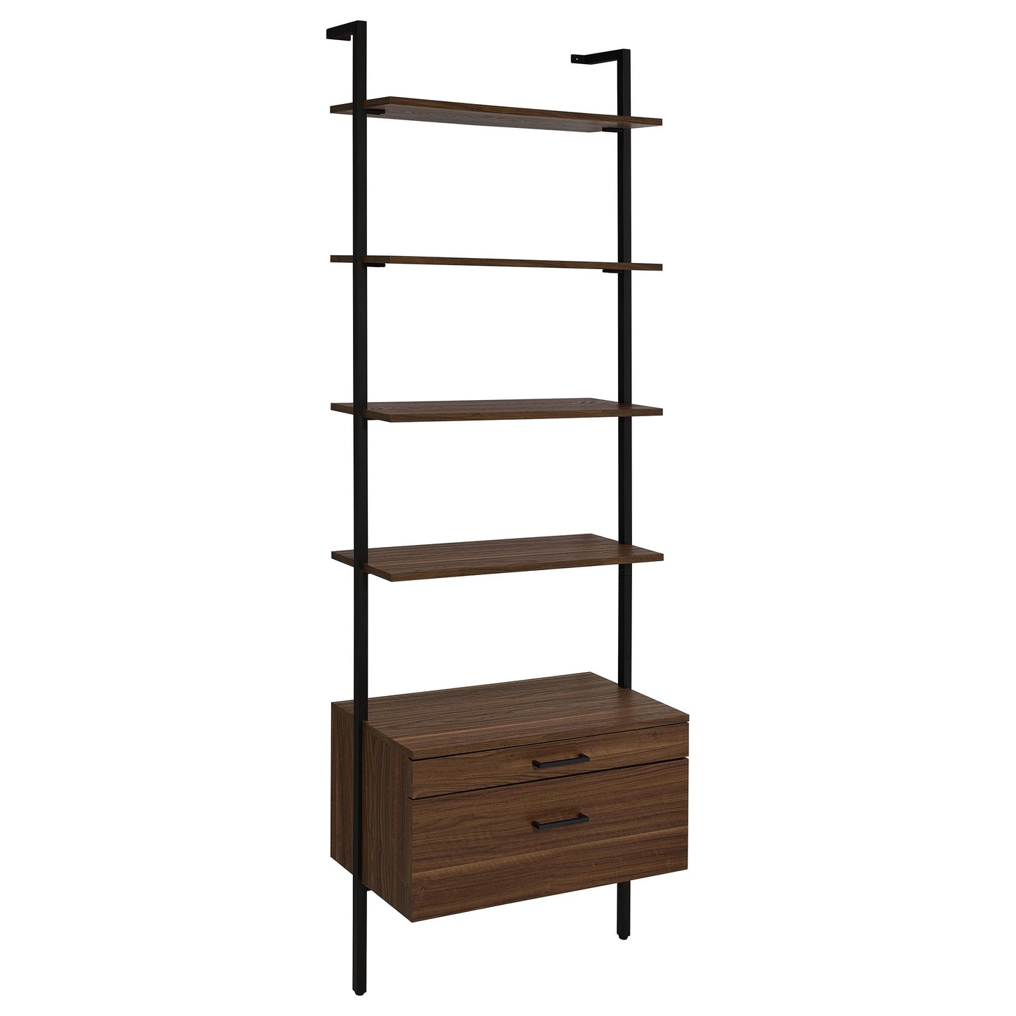 Coaster Furniture Owens 980074-S3 3-piece 96-inch Wall Mounted Bookshelf Set - Walnut IMAGE 3