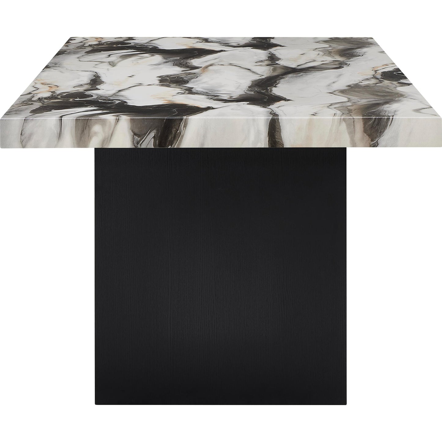 Crown Mark Vega Dining Table with Faux Marble Top and Pedestal Base 1420T-3972-LEG/1420T-3972-TOP IMAGE 2