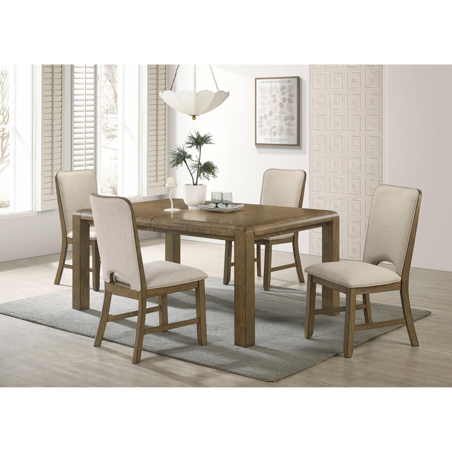 Crown Mark Jules Dining Table with Faux Marble Top 2156T-4282 IMAGE 7