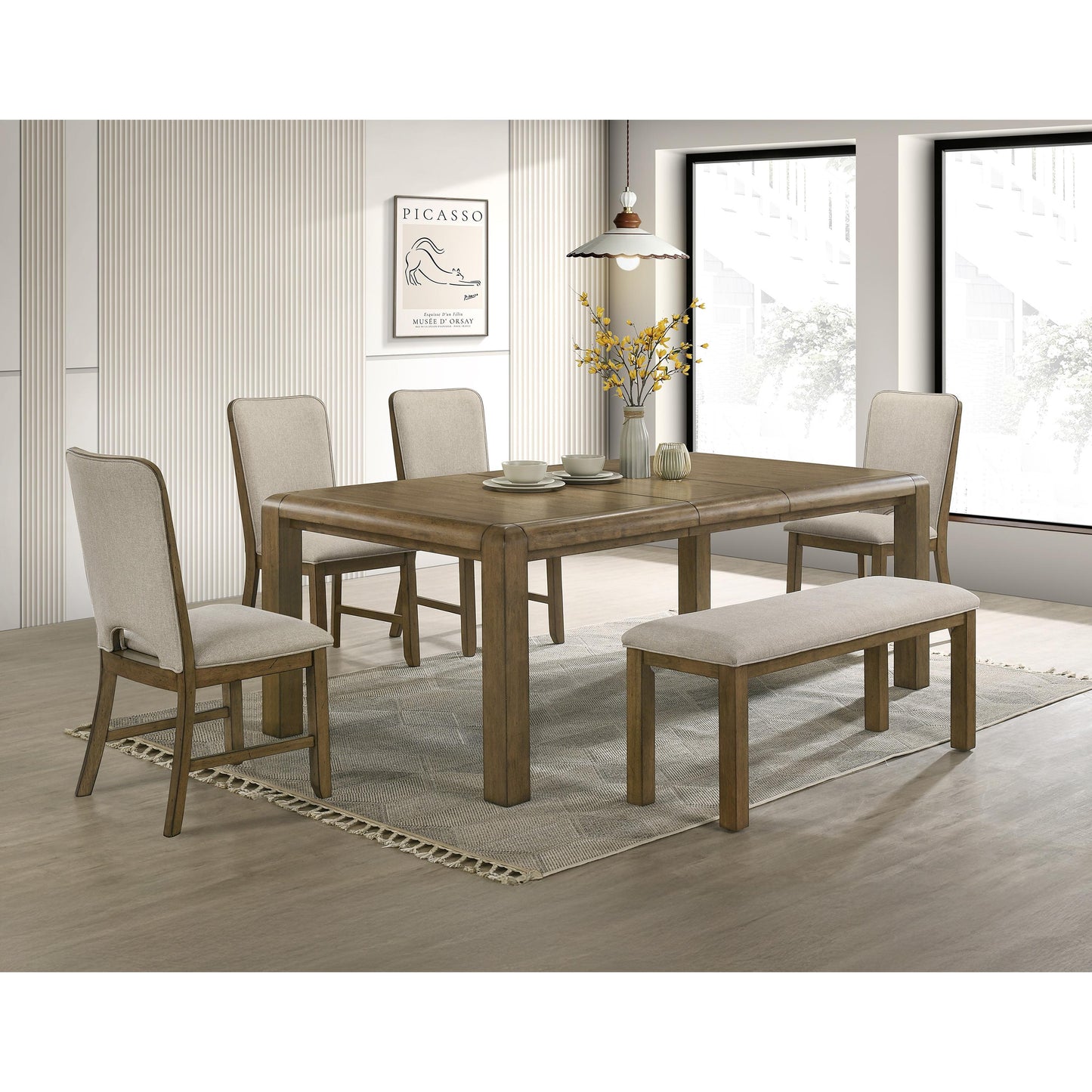 Crown Mark Jules Dining Table with Faux Marble Top 2156T-4282 IMAGE 8