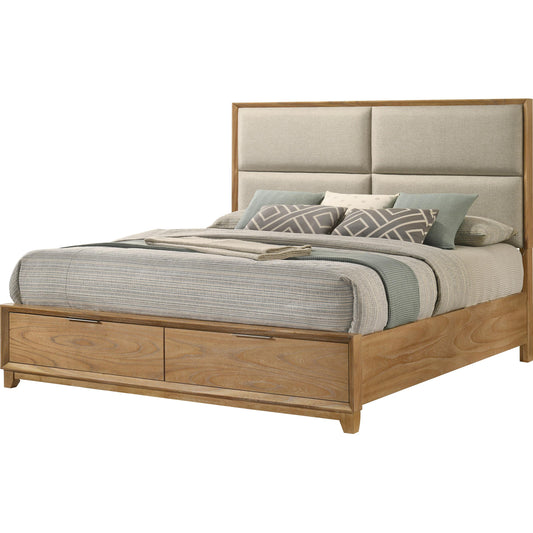 Crown Mark Florian King Upholstered Platform Bed with Storage B6572-K-HB/B6572-K-FBD/B6572-KQ-RAIL IMAGE 1