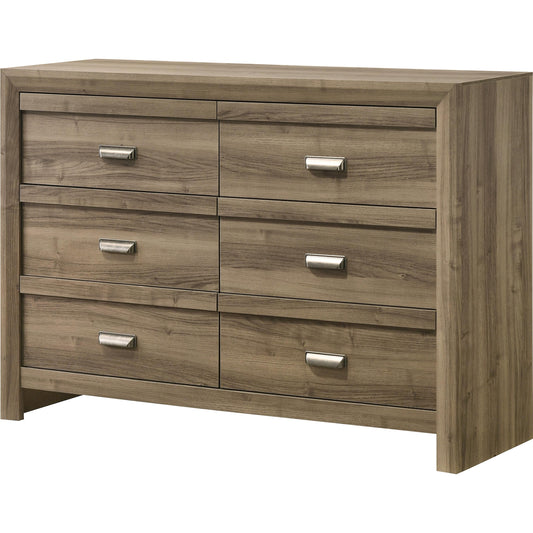 Crown Mark Valor B9332-1 Dresser - Light Brown IMAGE 1