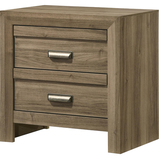 Crown Mark Valor B9332-2 Nightstand - Light Brown IMAGE 1
