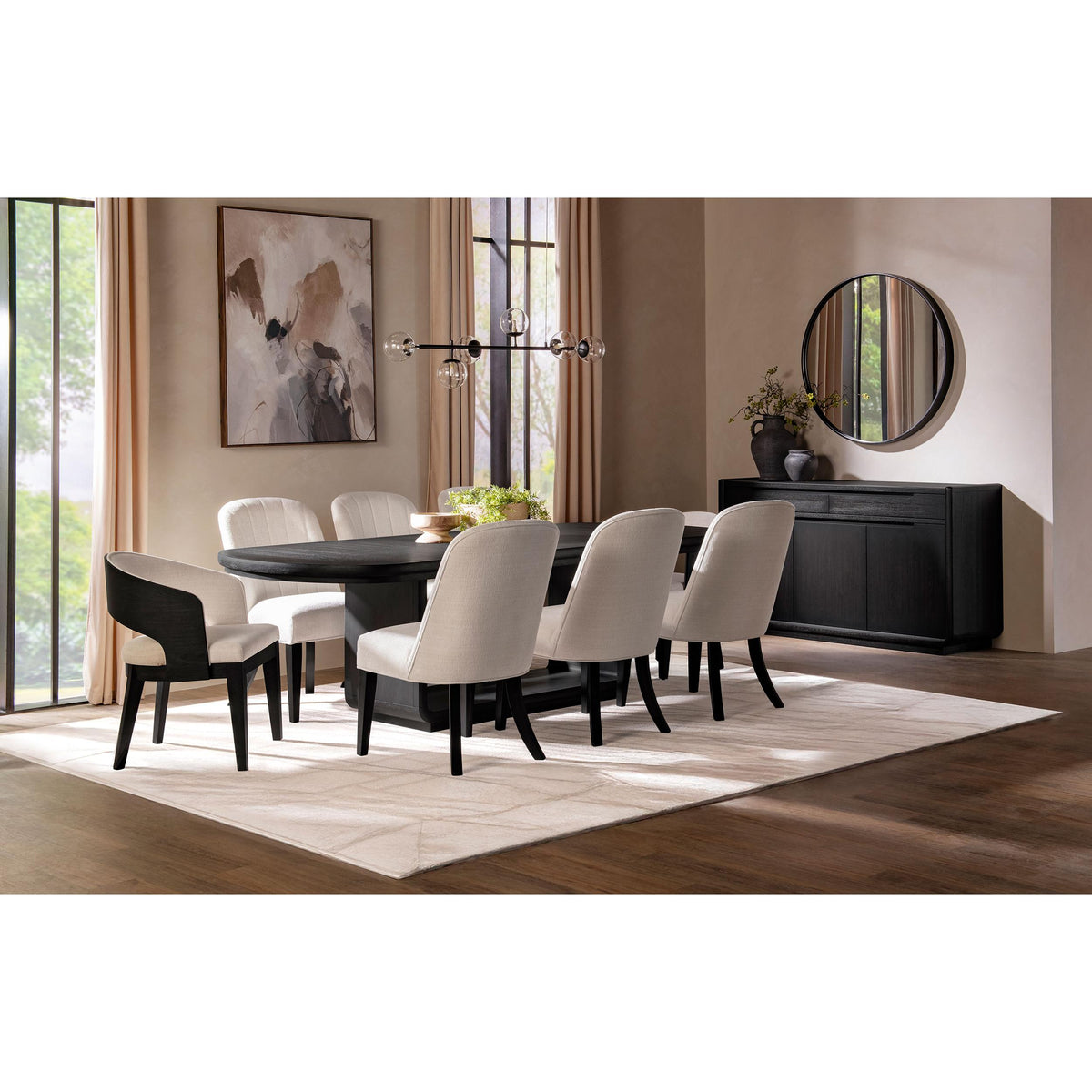 Coaster Furniture Leandro 115391 78-inch Extension Dining Room Table - Burnished Black IMAGE 12