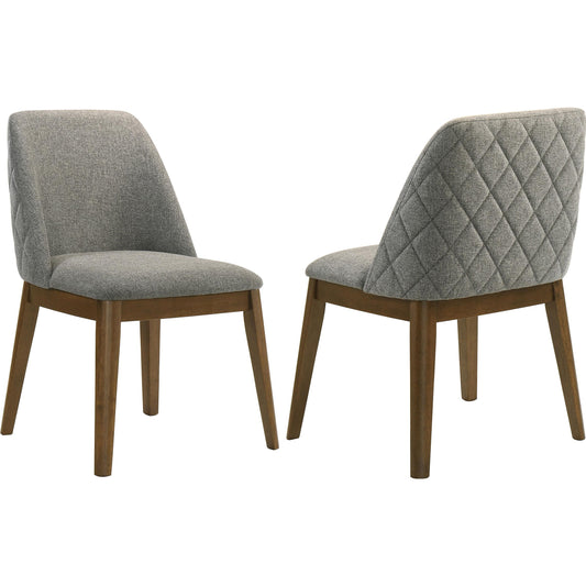 Coaster Furniture Franklin 193822 Set of 2 Upholstered Dining Side Chair - Grey IMAGE 1