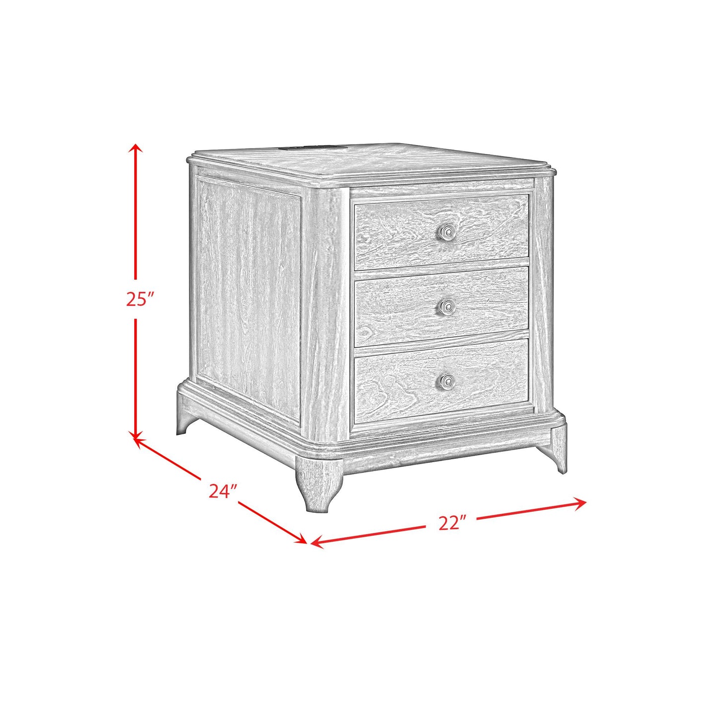 Elements International Phillipe T-5210-5-CB 2-Drawer Cabinet IMAGE 12