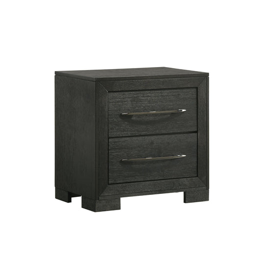 Elements International Allan B-3410-8-NS 2-Drawer Nightstand IMAGE 1