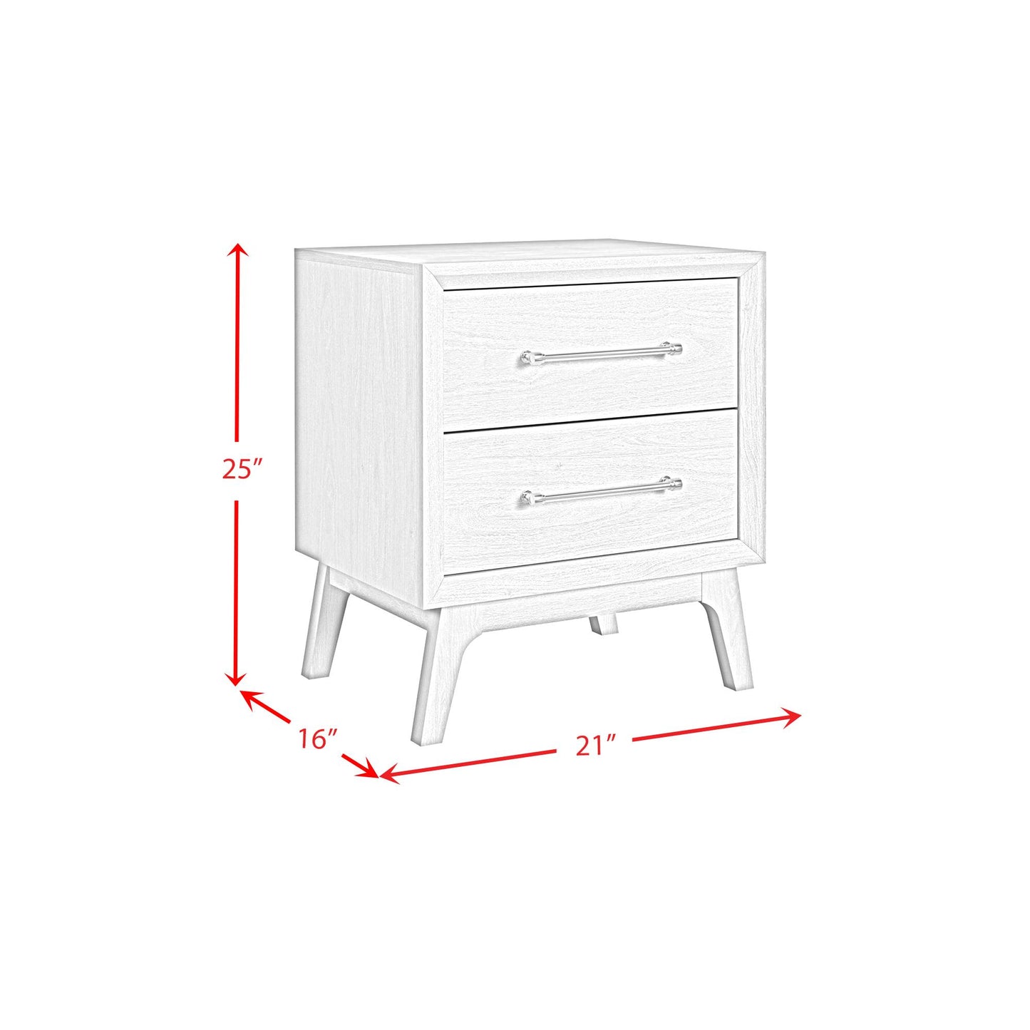 Elements International Westland B-13000-6-NS 2-Drawer Nightstand IMAGE 8