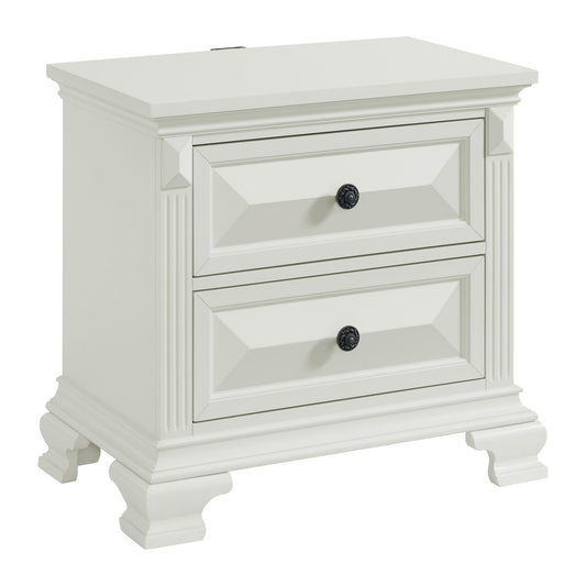 Elements International Bridgestone B-10980-7-NS 2-Drawer Nightstand IMAGE 1