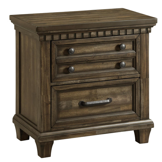 Elements International McCoy B-10530-5-NS 2-Drawer Nightstand IMAGE 1