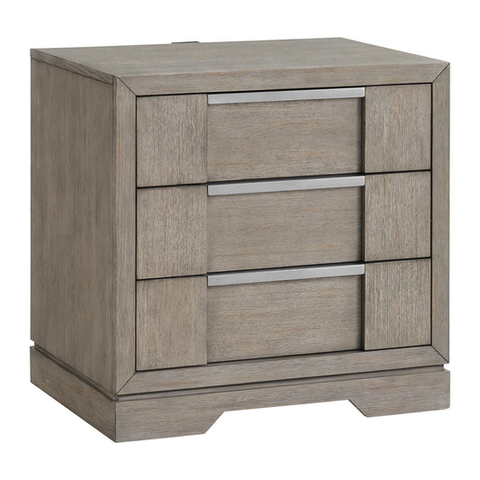 Elements International Kelis B-9770-3-NS 3-Drawer Nightstand IMAGE 1
