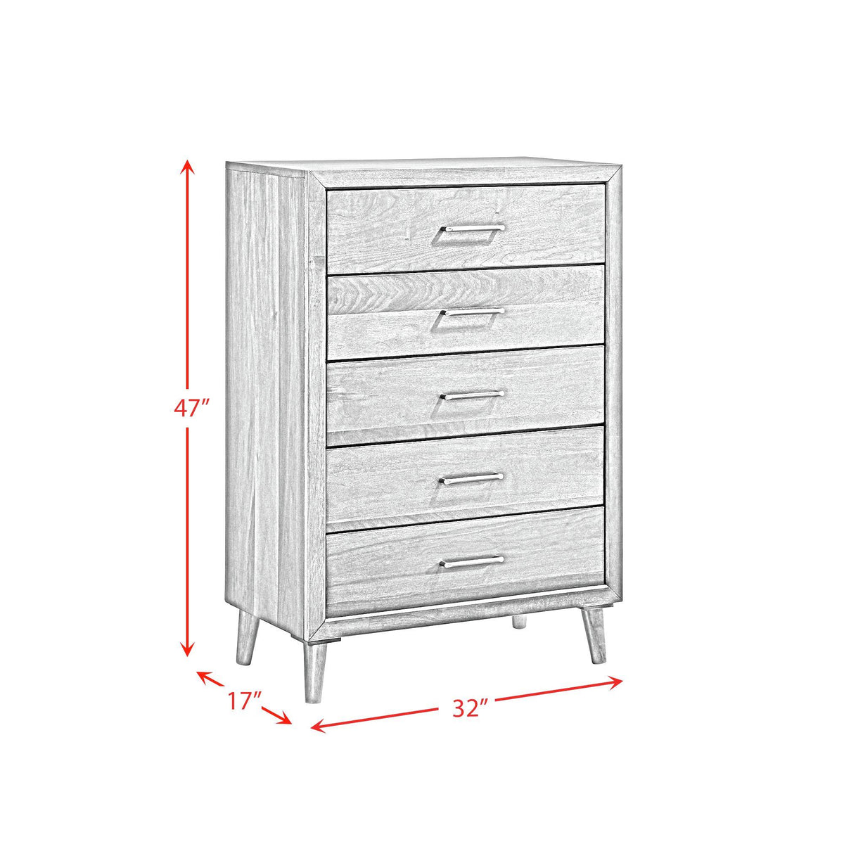 Elements International Malibu MC400CH5 5-Drawer Chest IMAGE 10
