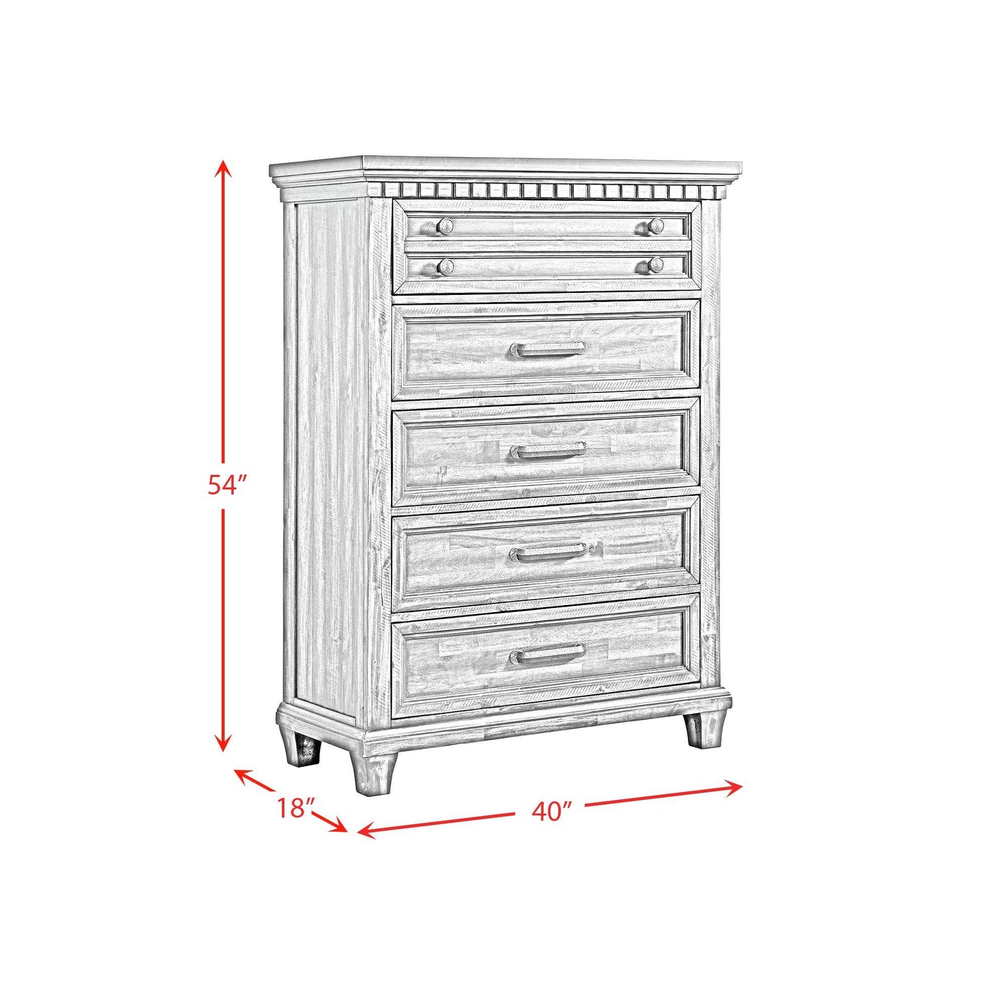 Elements International McCoy B-10530-5-CH 5-Drawer Chest IMAGE 10
