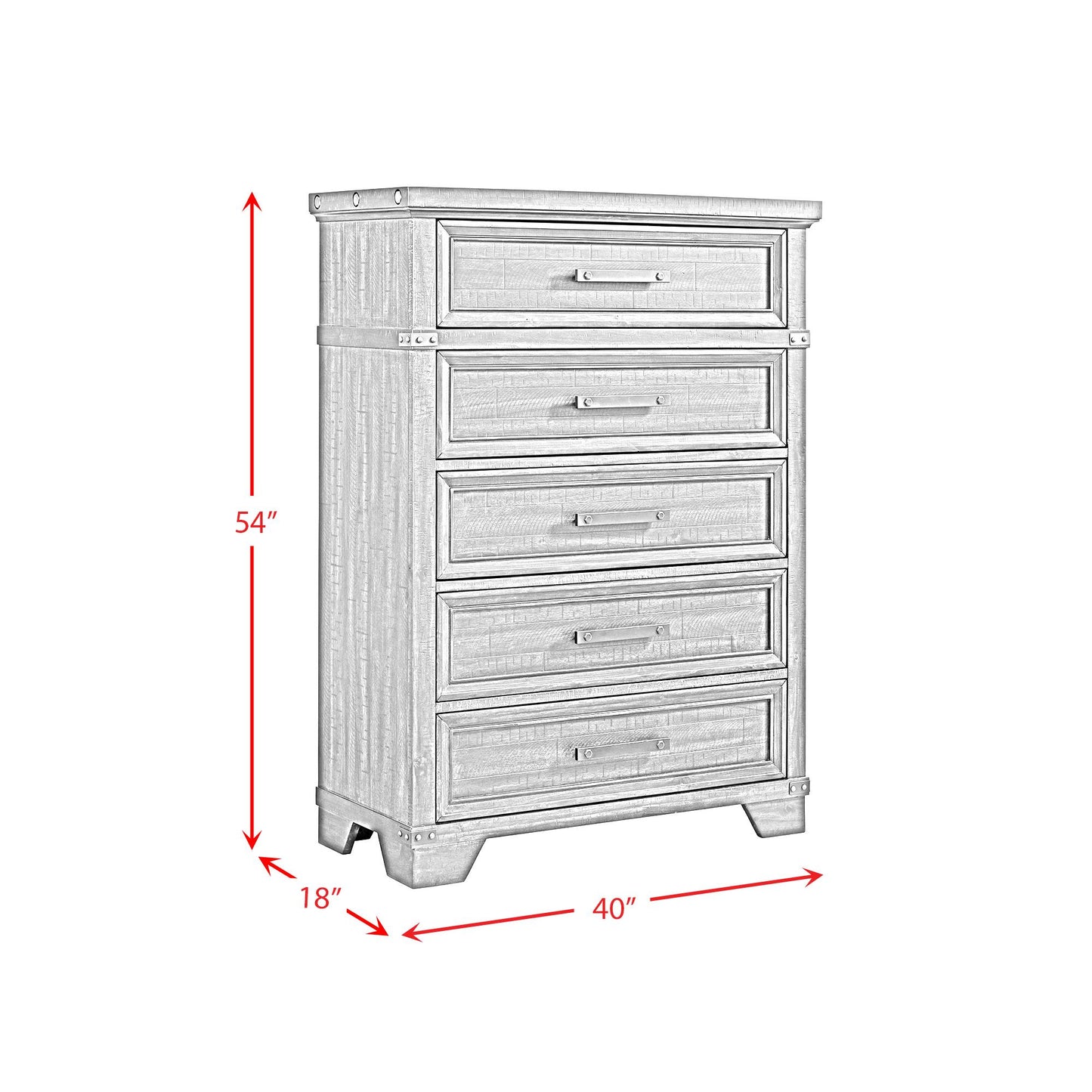 Elements International Colorado City B-13010-8-CH1 5-Drawer Chest IMAGE 10