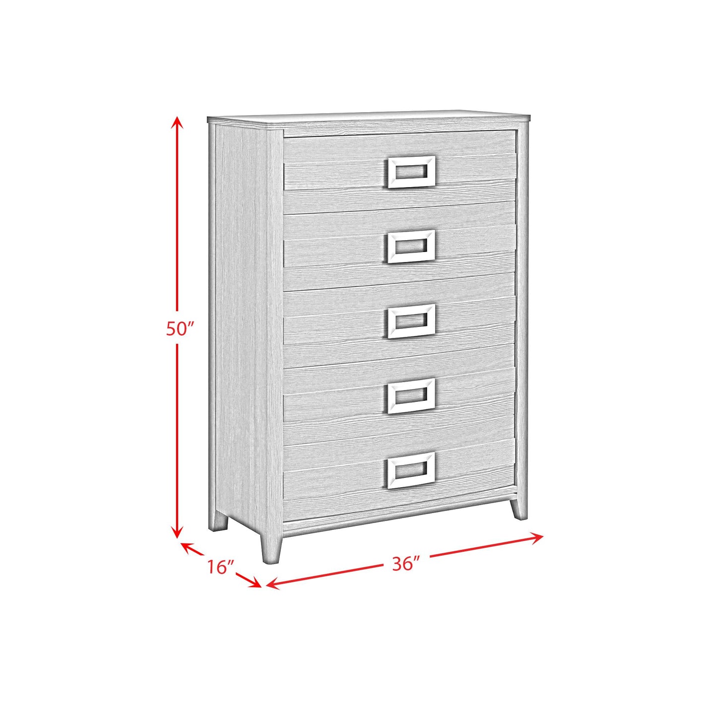 Elements International Tobias B-15990-8-CH 5-Drawer Chest IMAGE 8