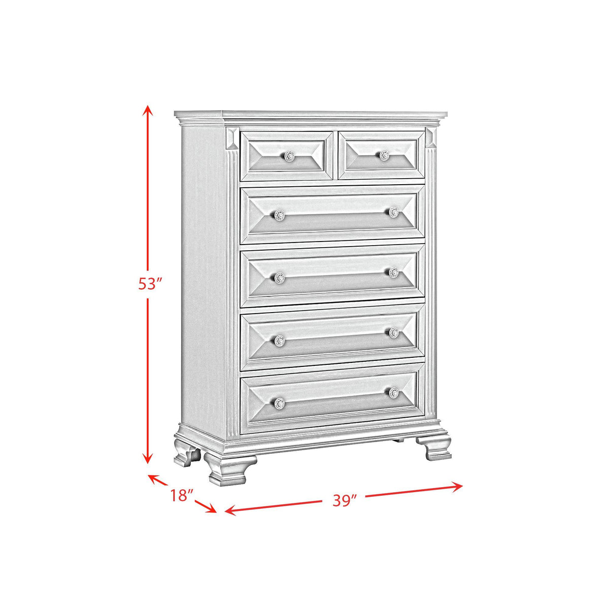 Elements International Bridgestone B-10980-8-CH 6-Drawer Chest IMAGE 10