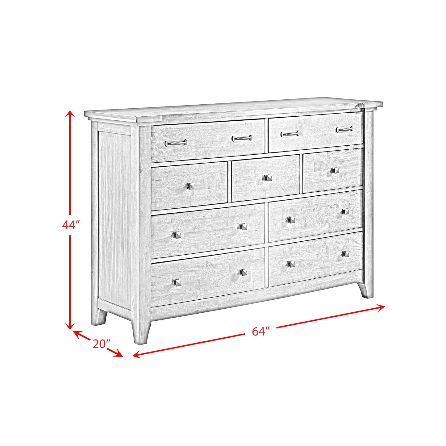 Elements International Gage B-15580-5-DR 9-Drawer Dresser IMAGE 11