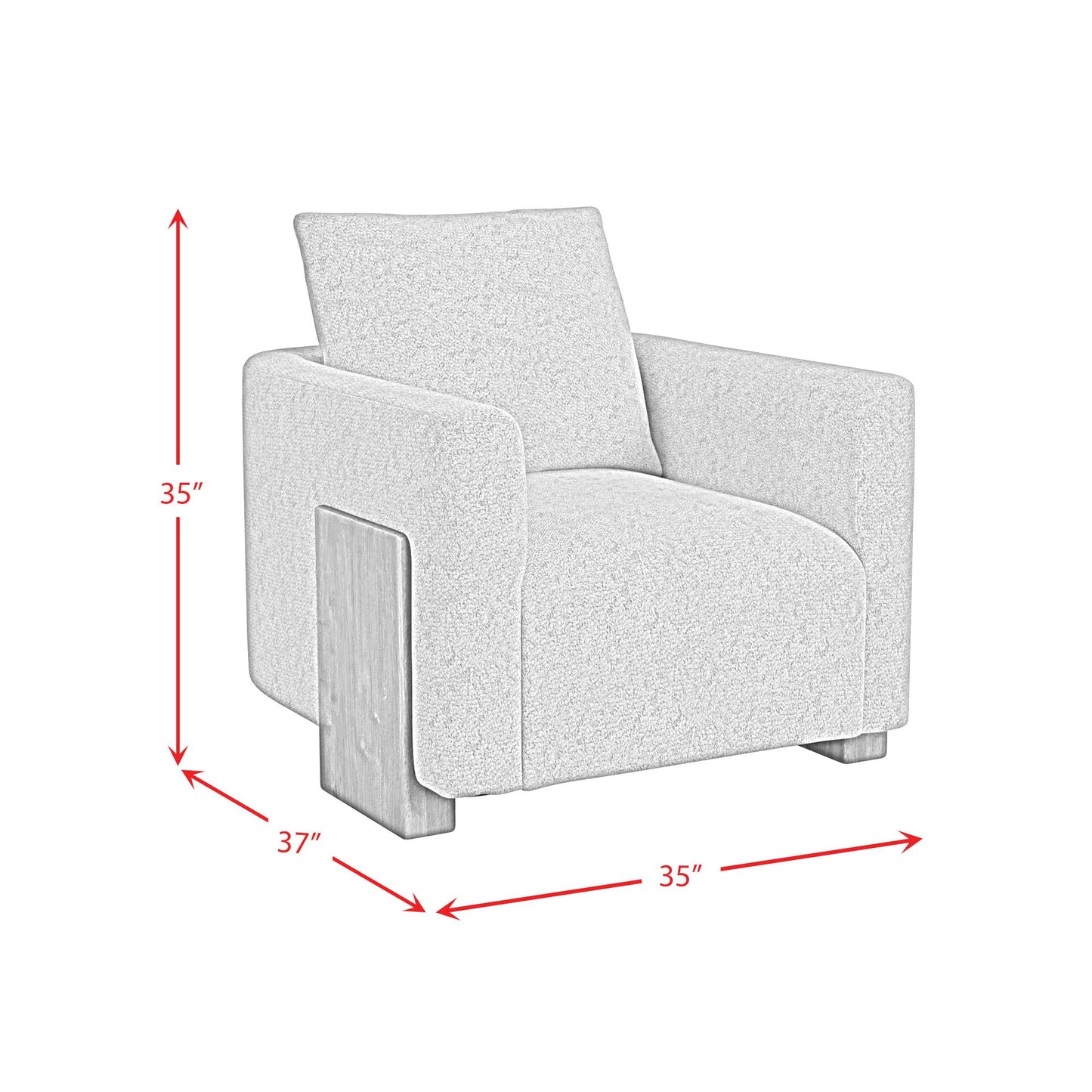 Elements International Lanvin U-16930-11591-100 Accent Chair IMAGE 10