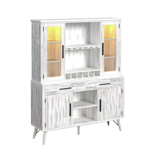Elements International Rogen Rustic D-12850-7-BFHT Buffet & Hutch IMAGE 1