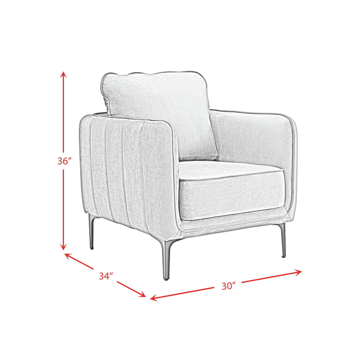 Elements International Rae U-4460-8563-100 Chair IMAGE 8