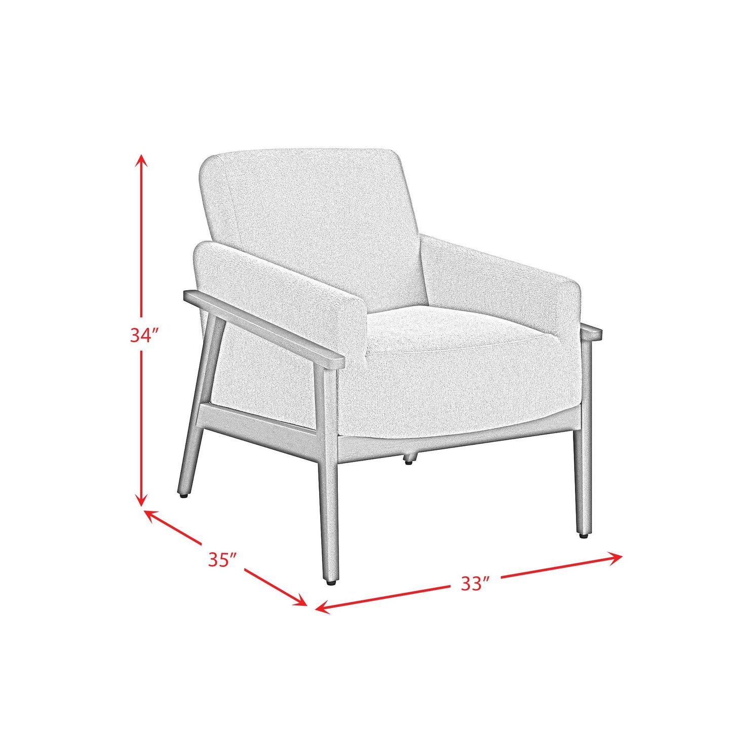 Elements International Ava U-15340-11240-100 Chair IMAGE 7