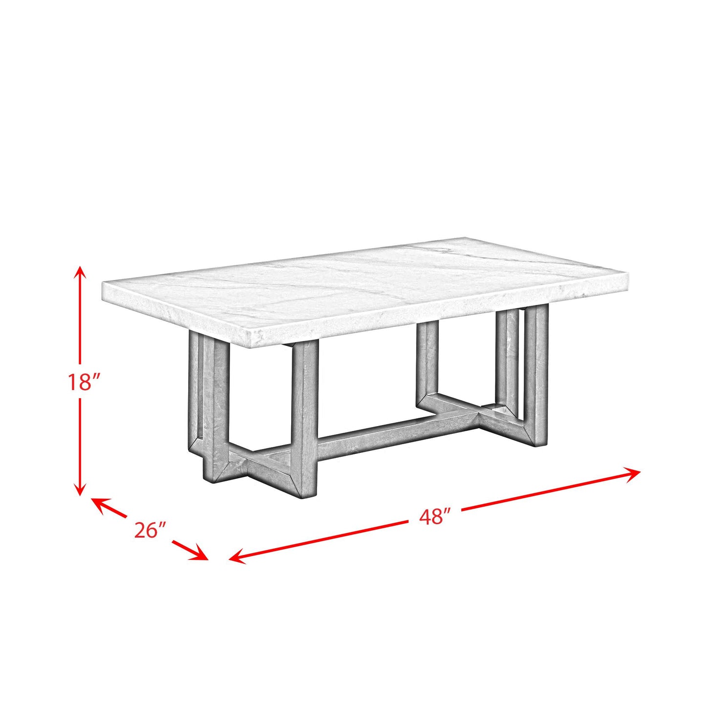 Elements International Morris CTMS100CTE Coffee Table IMAGE 10