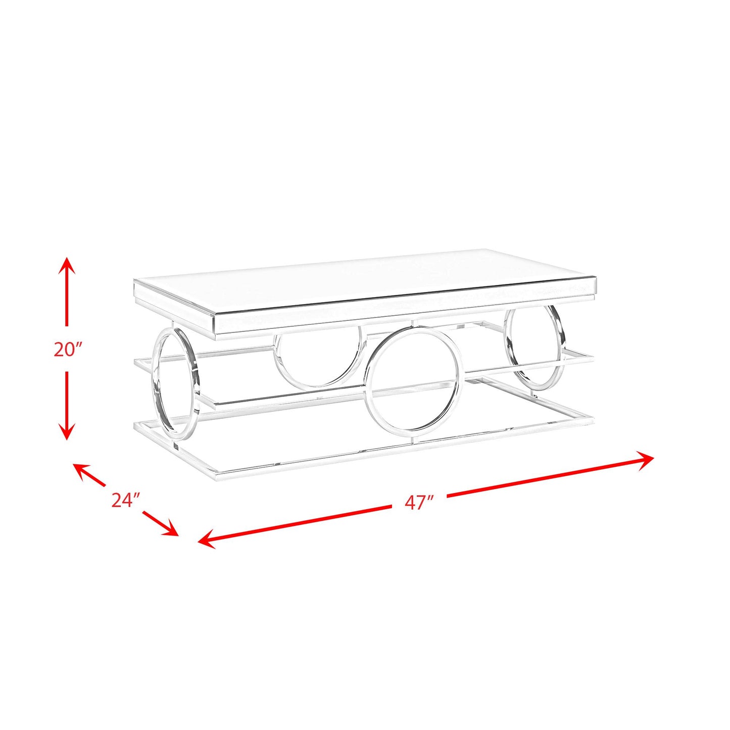 Elements International Pearl CTPL100CT Coffee Table IMAGE 9