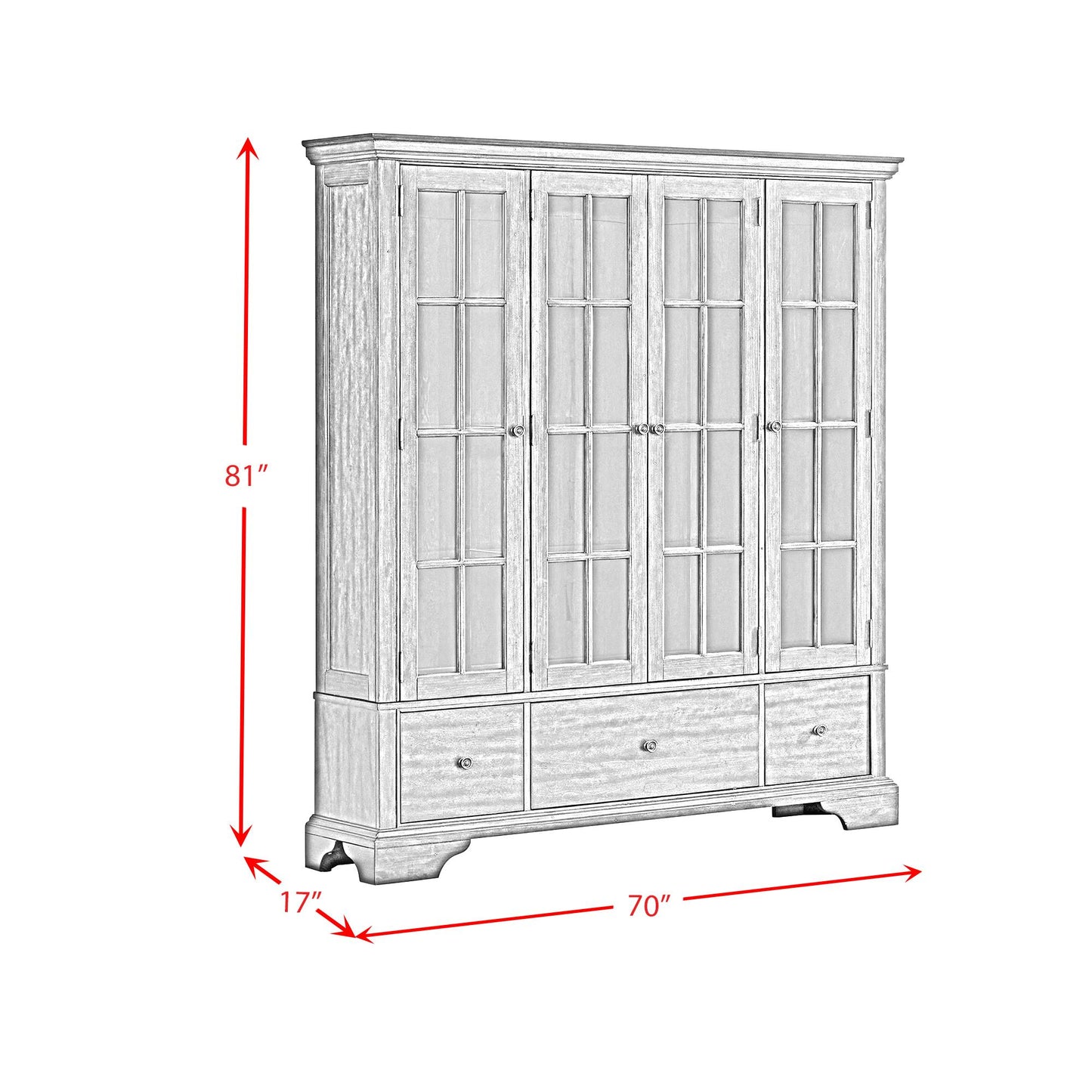 Elements International Phillipe D-5210-5-CRC Complete Curio IMAGE 8