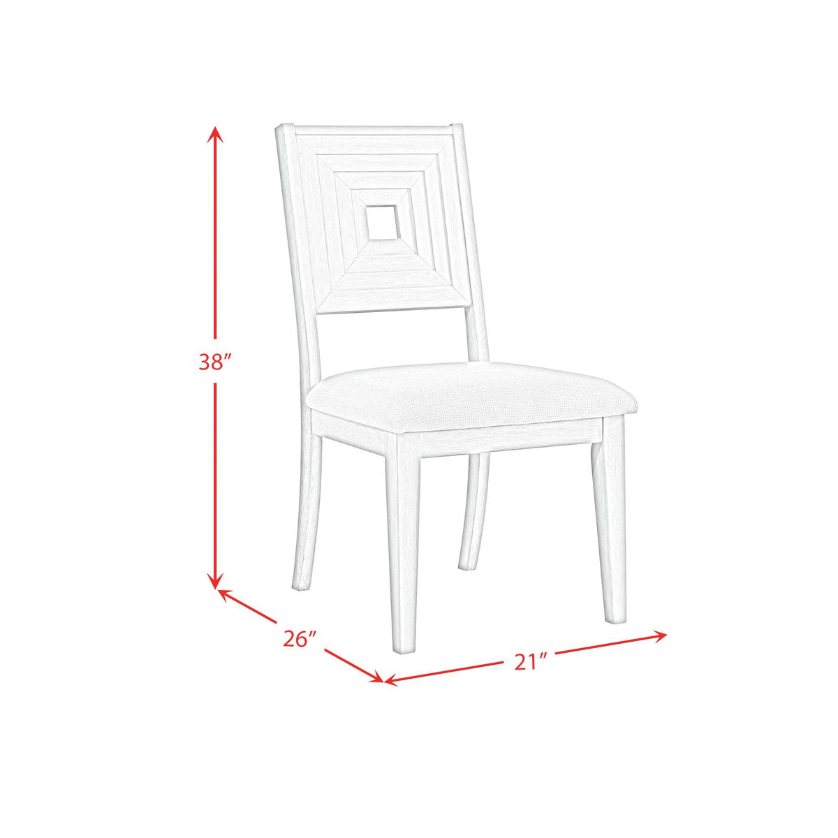 Elements International Avalanche D-11600-7-SC Dining Side Chair IMAGE 9