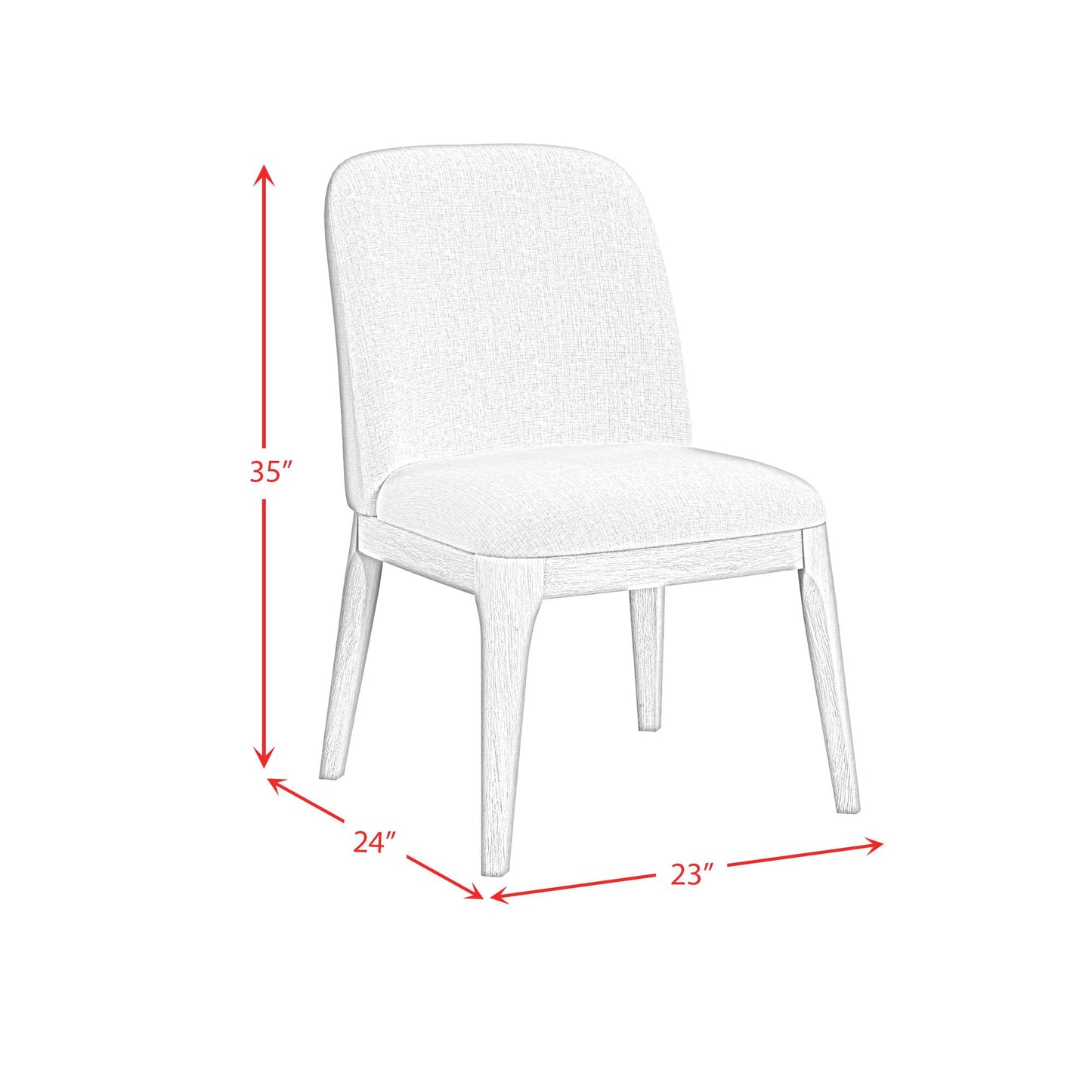 Elements International Rosalie D-16860-8-SC Dining Side Chair IMAGE 10
