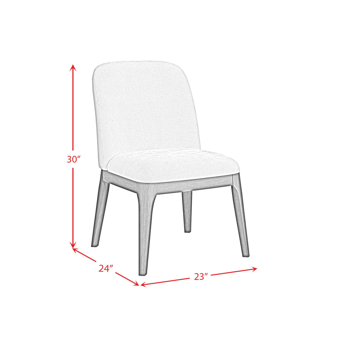 Elements International Sylvie D-16000-5-SC Dining Side Chair IMAGE 7