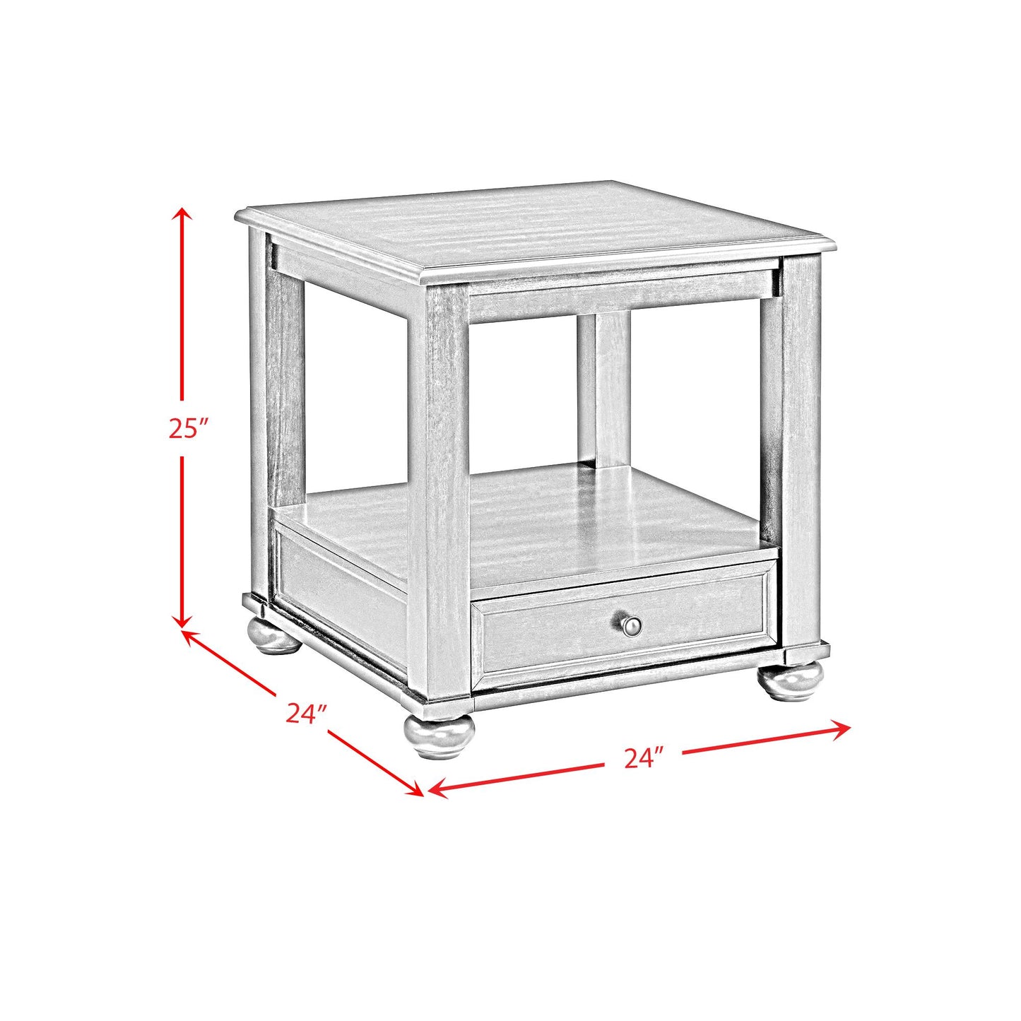 Elements International Wagner T-15740-5-ET End Table IMAGE 9