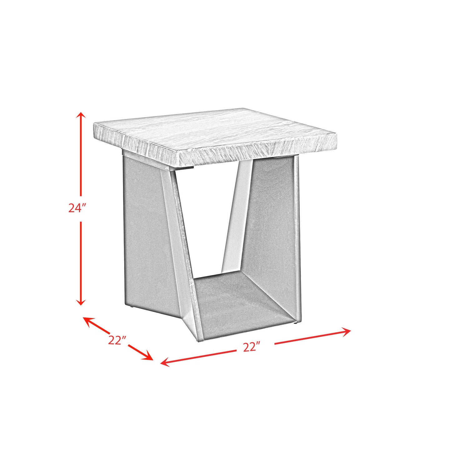 Elements International Beckley CTBY100ETC End Table IMAGE 9