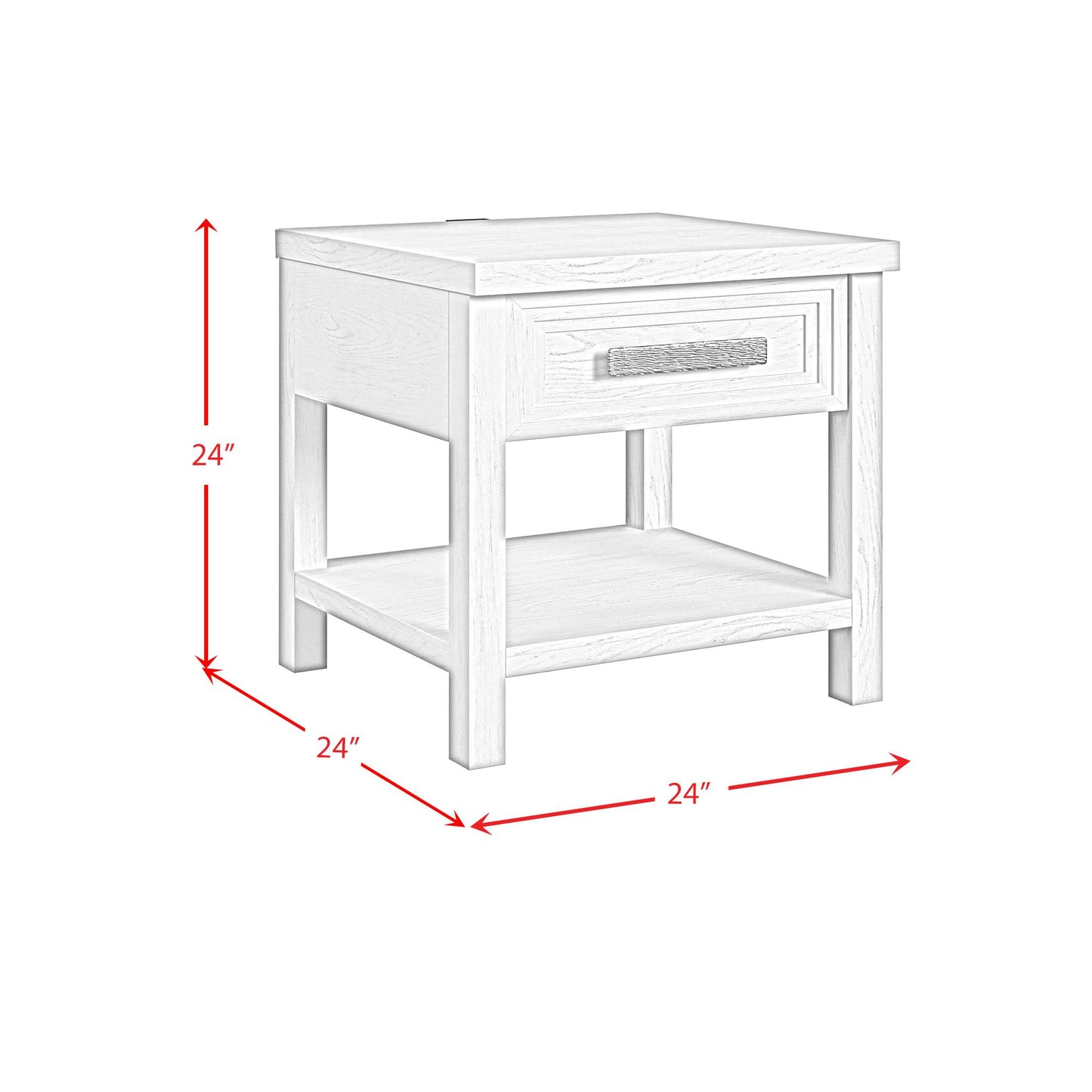 Elements International Avalanche T-11600-7-ET End Table IMAGE 10