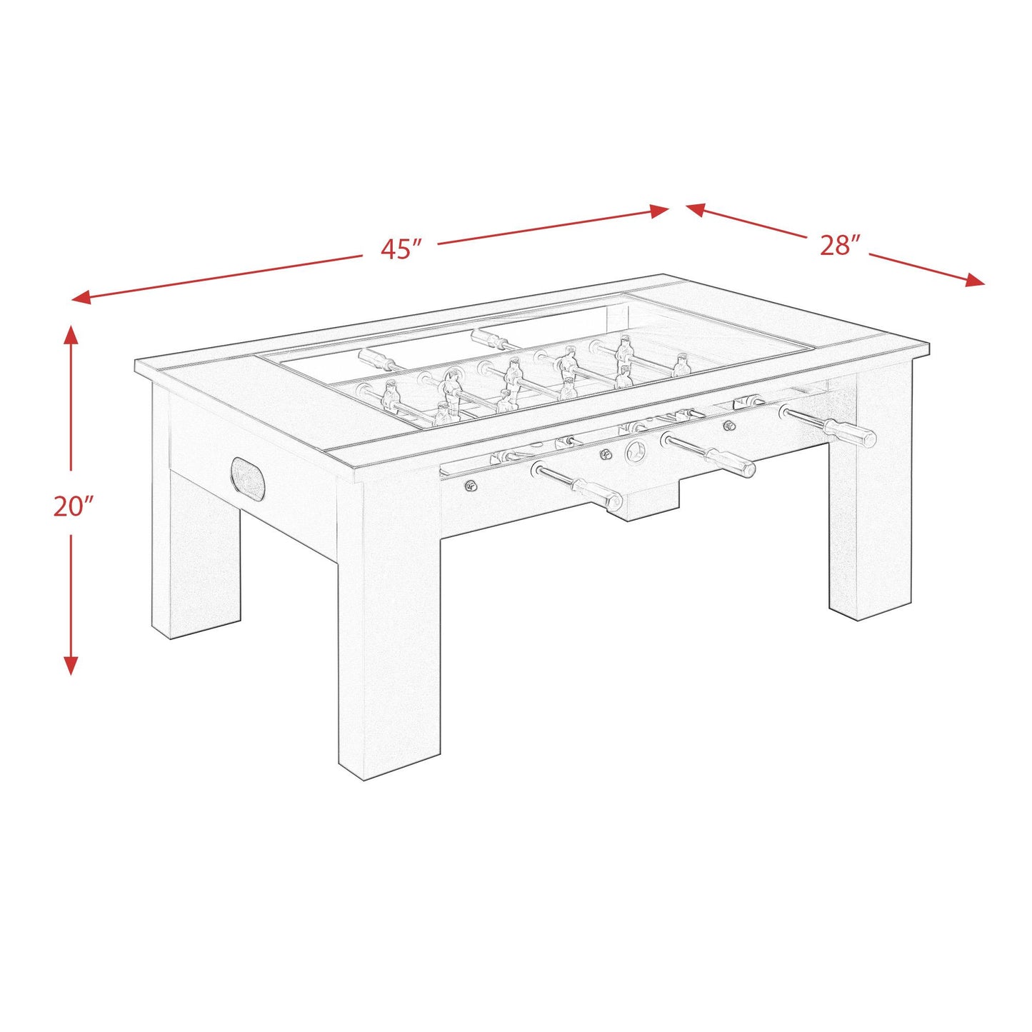 Elements International Giga GTGG100FT Foosball Table IMAGE 13