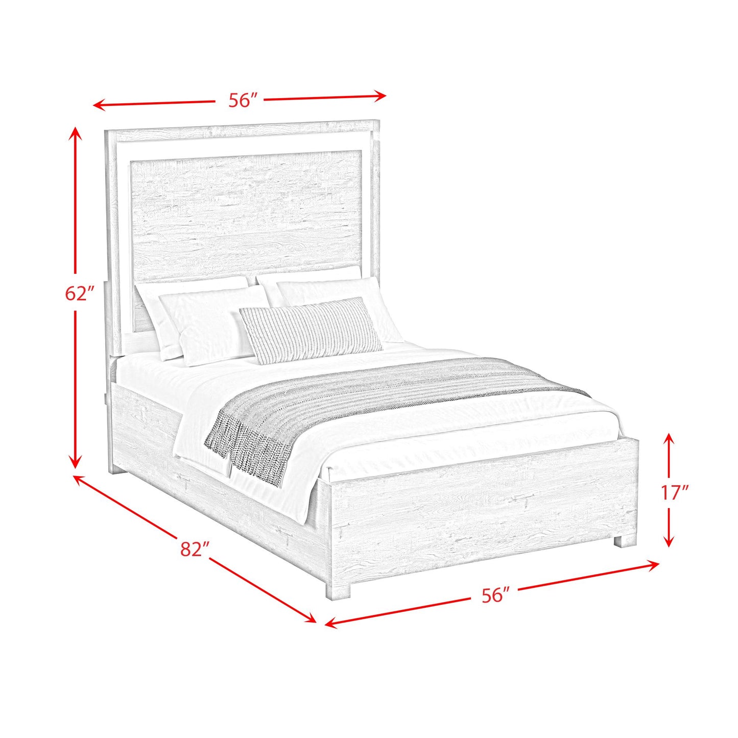 Elements International San Matteo B-16010-7-FBL Full Bed IMAGE 7