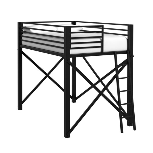 Elements International Talia Y-14090-8-FBK Full Loft Bunk And Ladder IMAGE 1