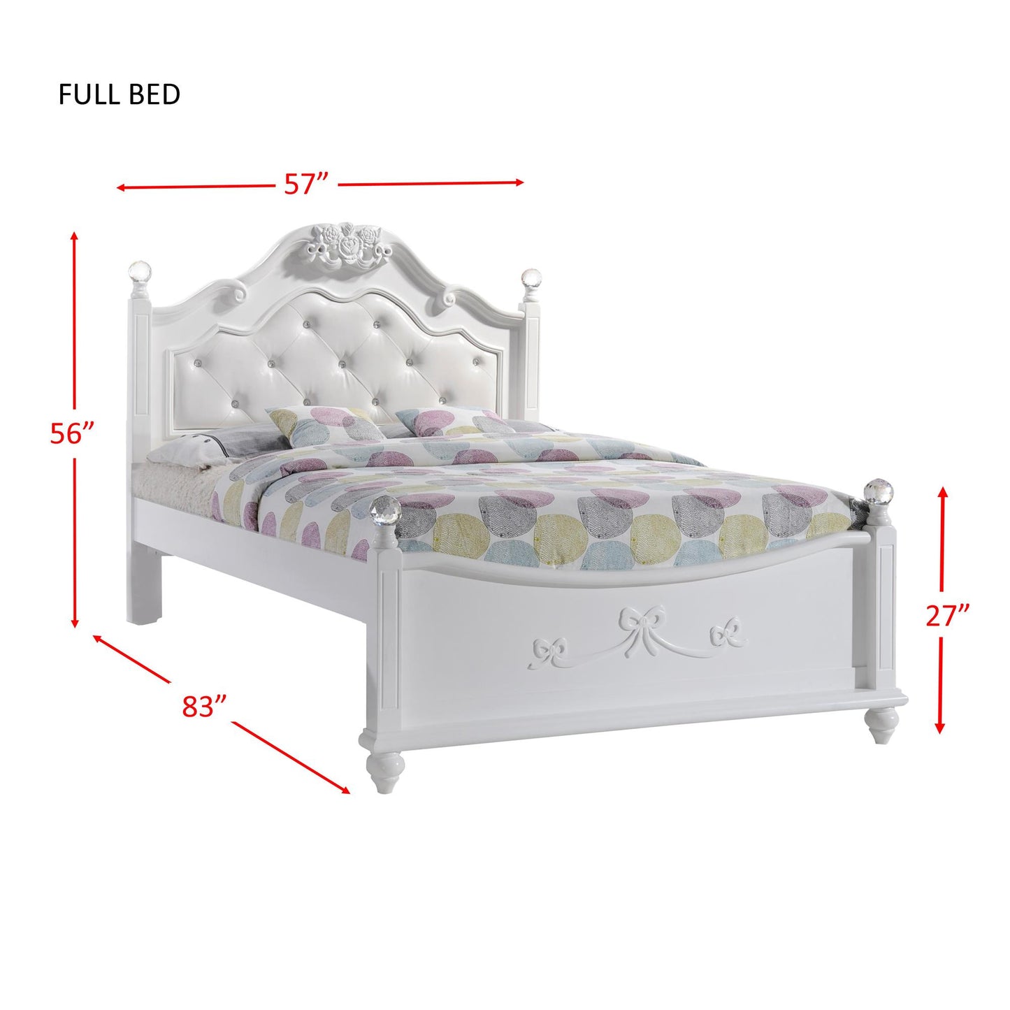 Elements International Alana AN700FTB Full Platform Bed IMAGE 8