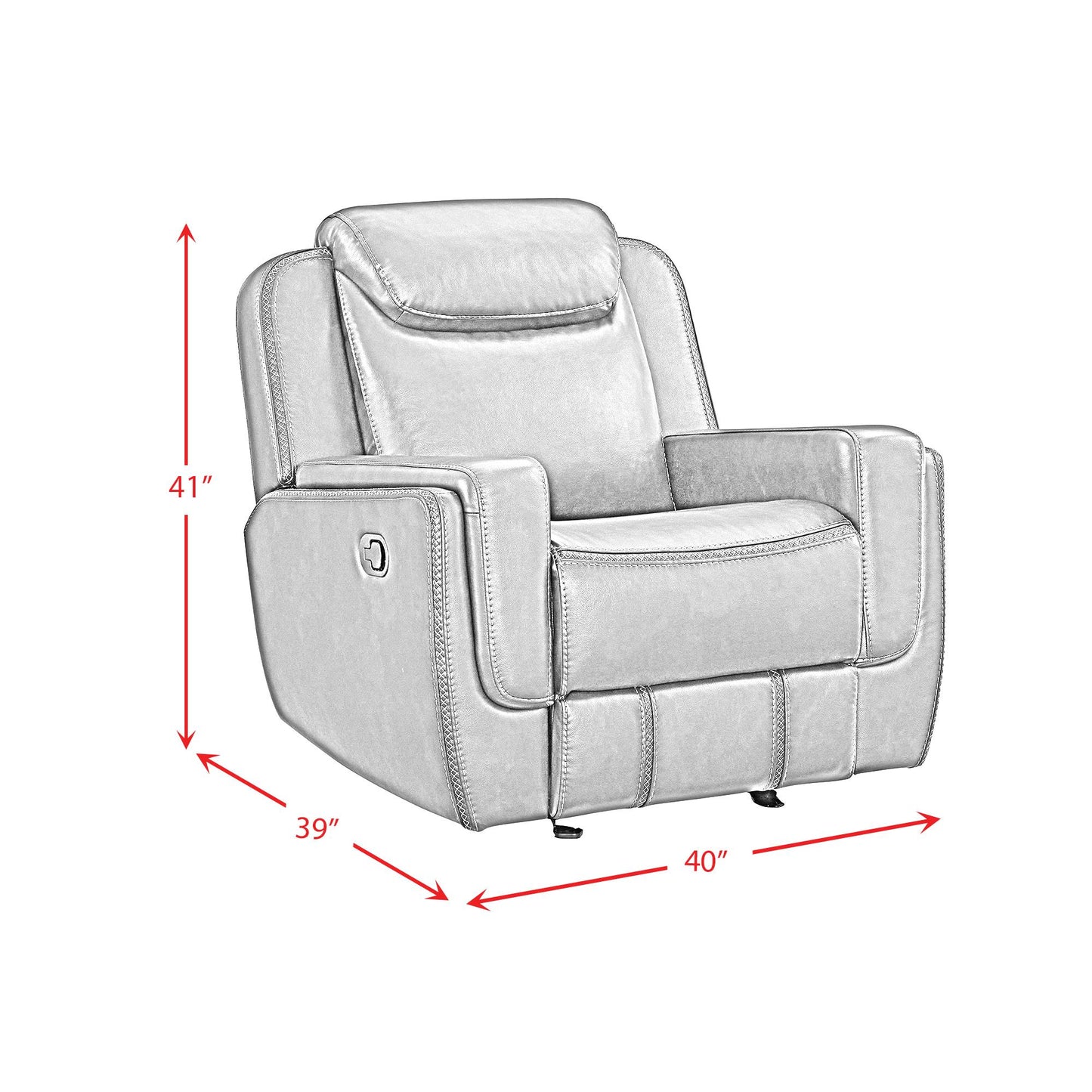 Elements International Panther U-11580-10740-107 Glider Motion Recliner IMAGE 11
