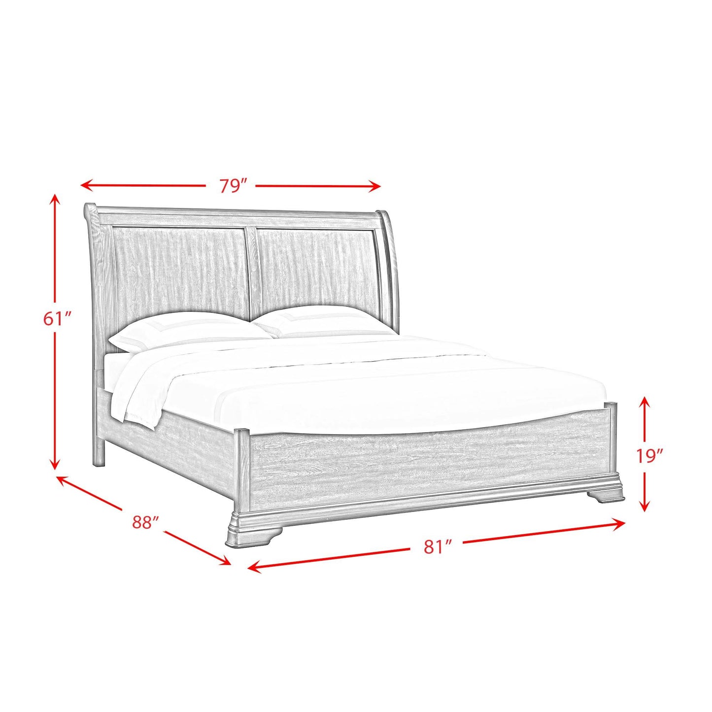Elements International Phillipe B-5210-5-KB King Bed IMAGE 8