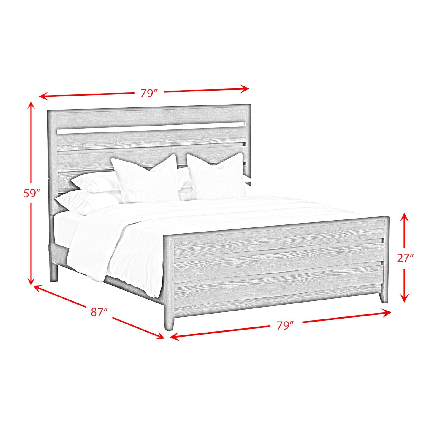 Elements International Tobias B-15990-8-KBL King Bed IMAGE 8