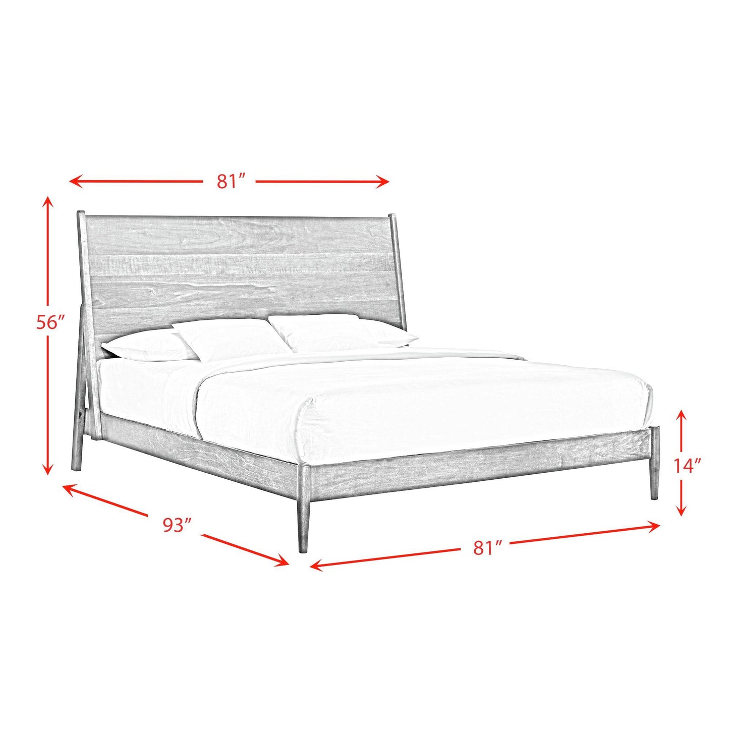 Elements International Malibu MC400KB King Panel Bed IMAGE 9