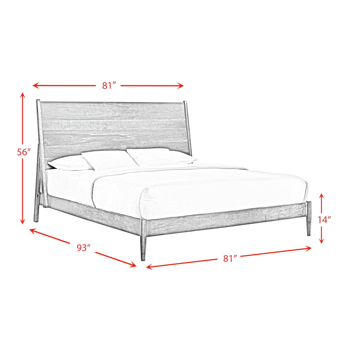 Elements International Malibu MC400KB King Panel Bed IMAGE 9