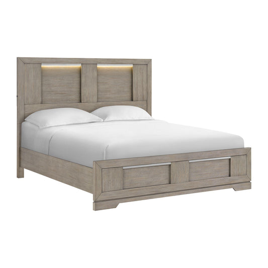 Elements International Kelis B-9770-3-KBL King Panel Bed IMAGE 1
