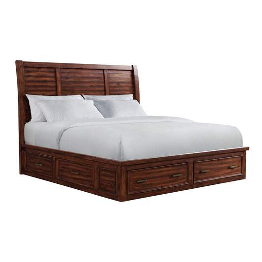 Elements International Sullivan SV600KB King Storage Bed IMAGE 1