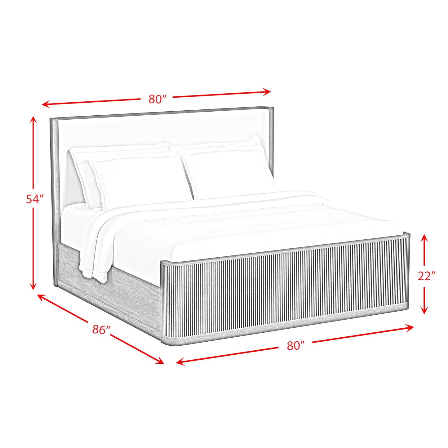 Elements International Sylvie B-16000-6-KUB King Upholstered Bed IMAGE 7