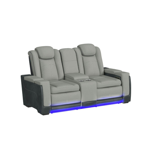Elements International Lantana U-13660-10562-285PP Power Motion Loveseat IMAGE 1