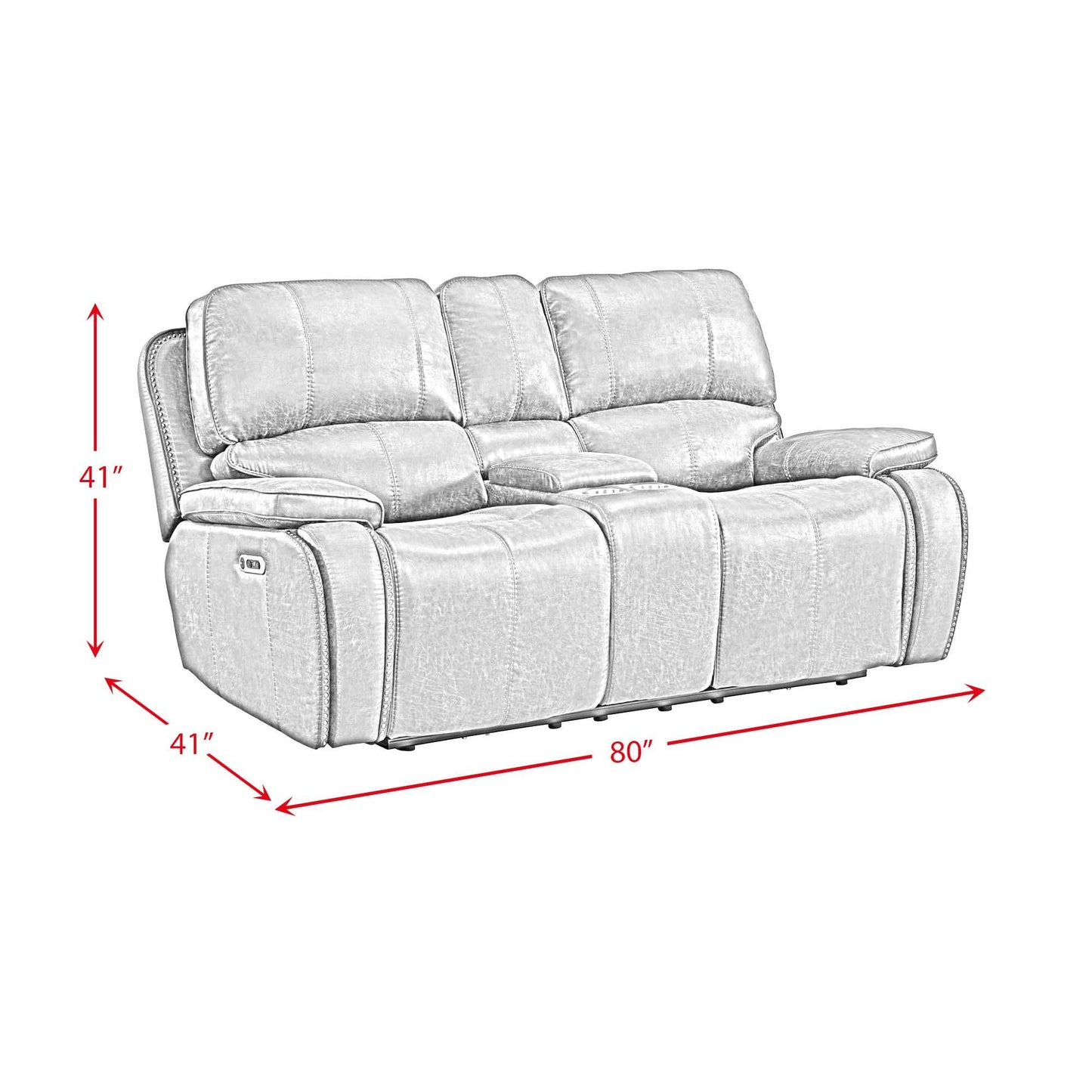 Elements International Atlantis U-5230-8640-285PP Power Motion Loveseat IMAGE 18