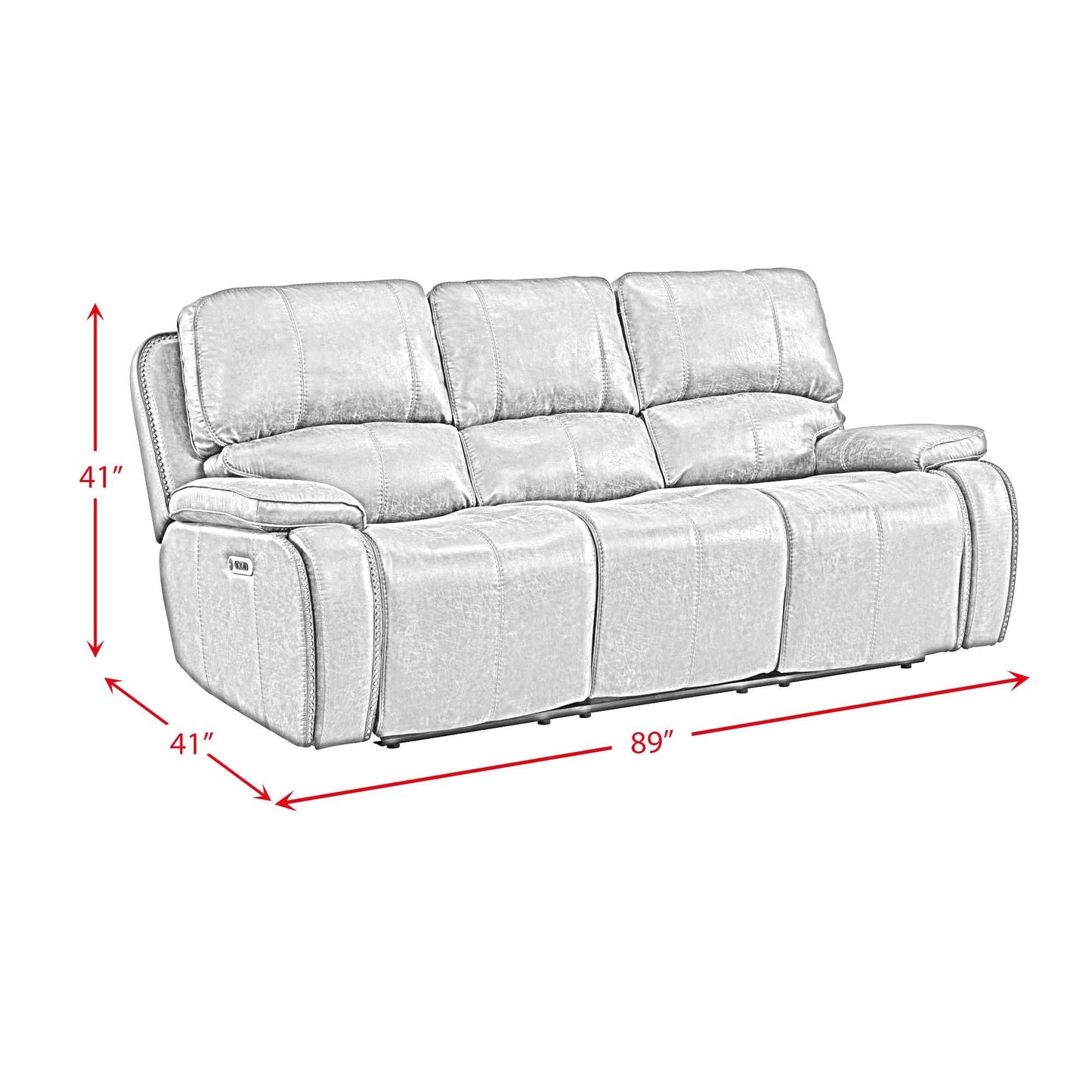 Elements International Atlantis U-5230-8640-305PP Power Motion Sofa IMAGE 17